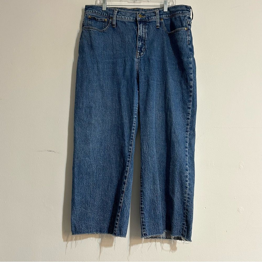 J. Crew Slim Wide Leg Jeans in Beach Way Wash Size 34